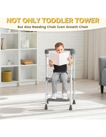 Escalera Plegable HBTower para Niños 2 Pasos Antideslizante