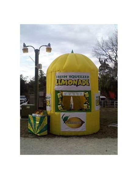 Stand Inflable de Bebidas Amarillo Genérico 3.66m Iluminado Stand Inflable de Bebidas Amarillo Genérico 3.66m Iluminado
