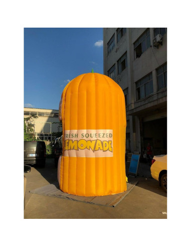 Stand Inflable de Bebidas Amarillo Genérico 3.66m Iluminado