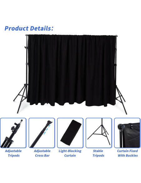 Escenario de Títeres Niyanghome Ajustable 2.5 kg con Cortina