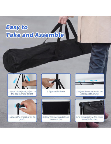 Escenario de Títeres Niyanghome Ajustable 2.5 kg con Cortina