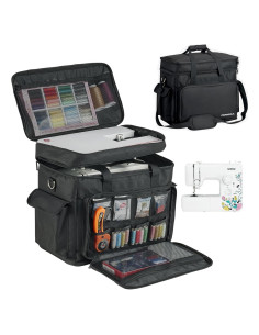 Funda de Máquina de Coser PENGDA 2 Capas con Correa Ajustable