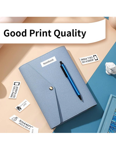 Cinta de Etiqueta MK-231 12mm Blanca BORN4SHIP - 4 Paquetes