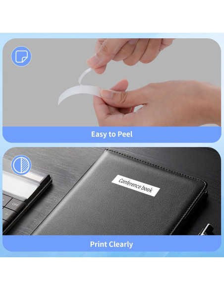 Cinta de Etiqueta MK-231 12mm Blanca BORN4SHIP - 4 Paquetes