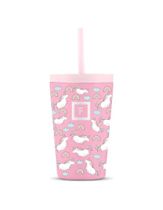 Taza Aislada IRON FLASK 12 oz Niños Unicornios