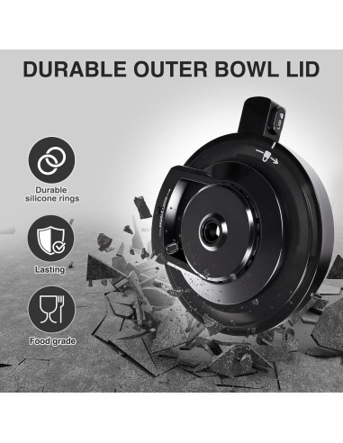 Tapa de Tazón Exterior ChamThingzeal NC501 para Helado