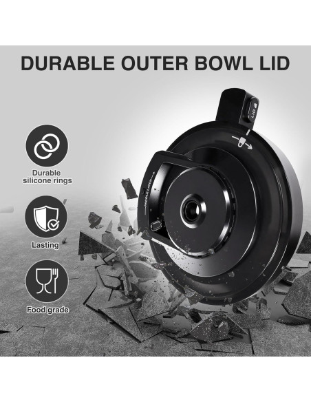 Tapa de Tazón Exterior ChamThingzeal NC501 para Helado