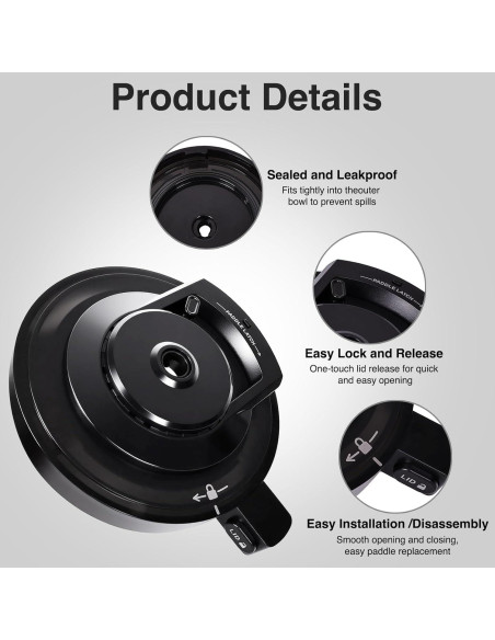 Tapa de Tazón Exterior ChamThingzeal NC501 para Helado