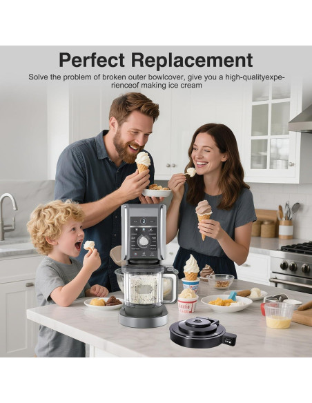 Tapa de Tazón Exterior ChamThingzeal NC501 para Helado