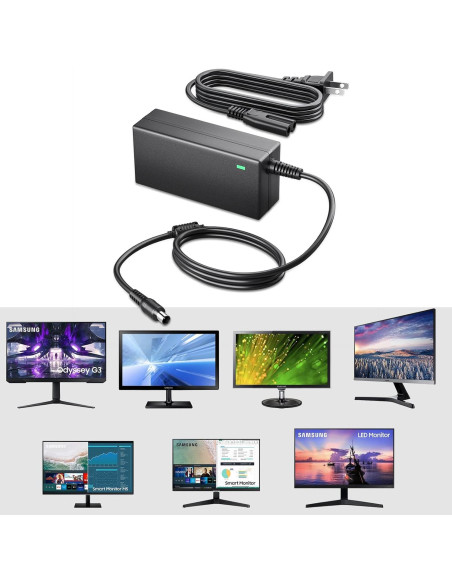 SoulBay Adaptador de Alimentación 19V 4A para Monitores Samsung