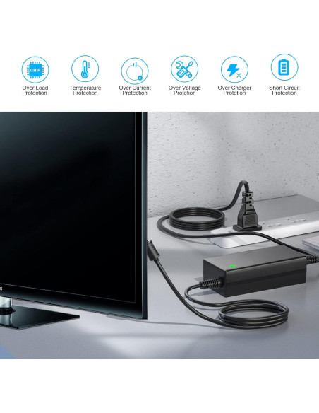 SoulBay Adaptador de Alimentación 19V 4A para Monitores Samsung