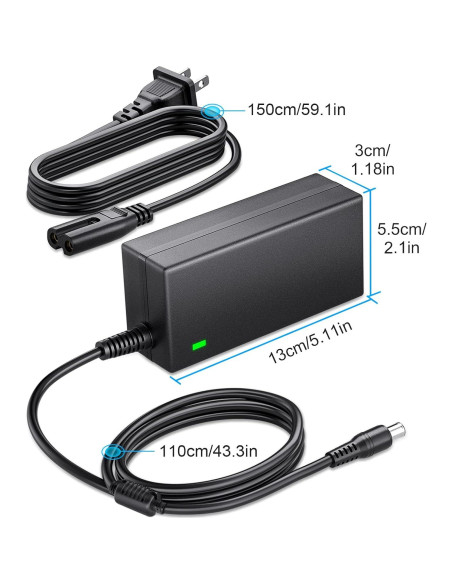 SoulBay Adaptador de Alimentación 19V 4A para Monitores Samsung
