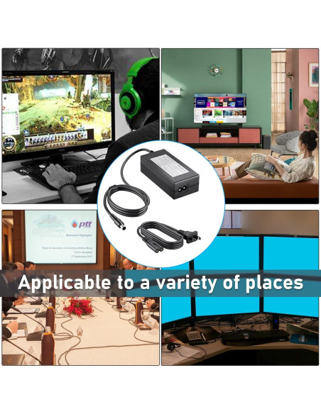 SoulBay Adaptador de Alimentación 19V 4A para Monitores Samsung