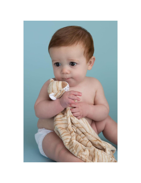 Manta de Seguridad Tigre Angel Dear 33x33 cm Suave Microfibra