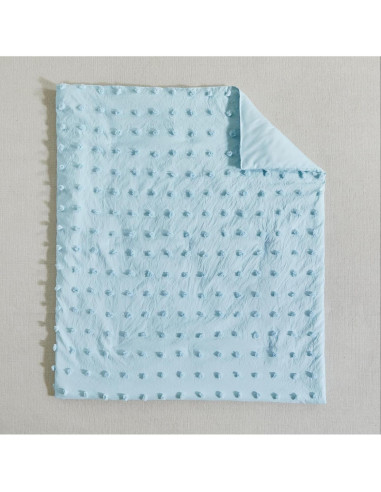 Juego de Ropa de Cuna 3 Piezas Uozzi Azul Boho Shabby Chic