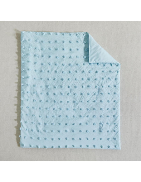 Juego de Ropa de Cuna 3 Piezas Uozzi Azul Boho Shabby Chic