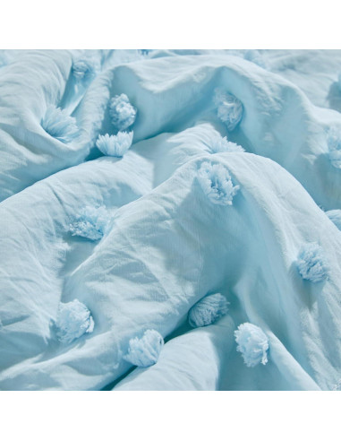 Juego de Ropa de Cuna 3 Piezas Uozzi Azul Boho Shabby Chic