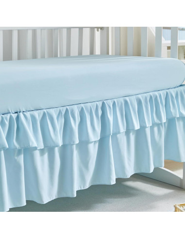 Juego de Ropa de Cuna 3 Piezas Uozzi Azul Boho Shabby Chic