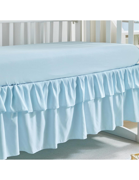 Juego de Ropa de Cuna 3 Piezas Uozzi Azul Boho Shabby Chic