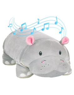 Almohada Viscoelástica 44.5x24.1cm con Altavoces Bluetooth - Gloria la Hipopótamo