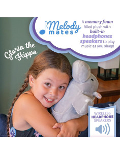 Almohada Viscoelástica 44.5x24.1cm con Altavoces Bluetooth - Gloria la Hipopótamo 2