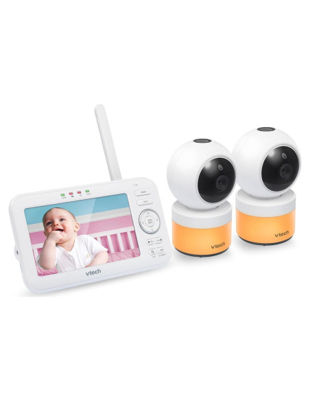 Monitor de Bebé VTech VM5463-2 5" 2 Cámaras Pan-Tilt-Zoom