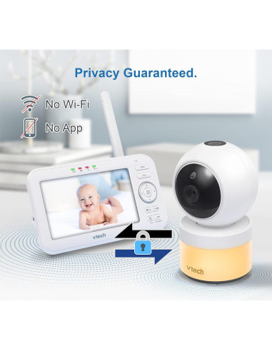 Monitor de Bebé VTech VM5463-2 5" 2 Cámaras Pan-Tilt-Zoom