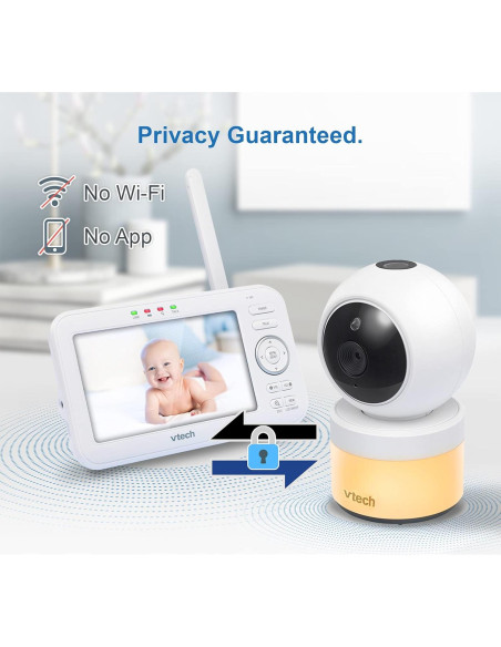 Monitor de Bebé VTech VM5463-2 5" 2 Cámaras Pan-Tilt-Zoom