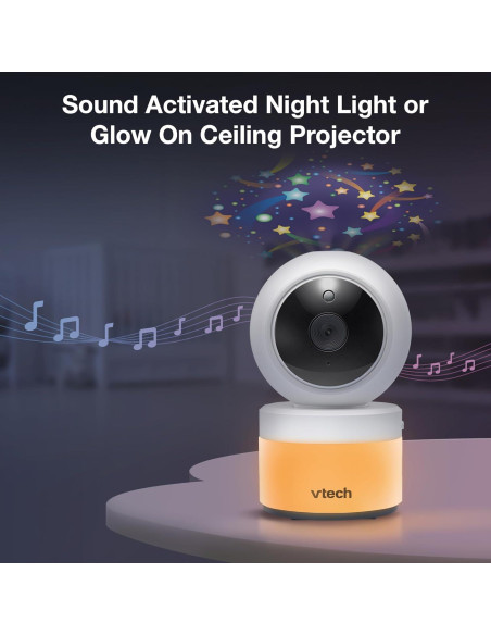 Monitor de Bebé VTech VM5463-2 5" 2 Cámaras Pan-Tilt-Zoom