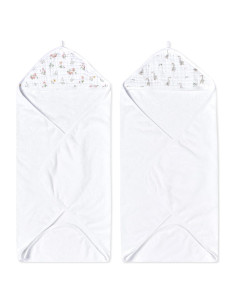 Toallas de Baño con Capucha aden + anais 100% Algodón 2 Piezas Floral