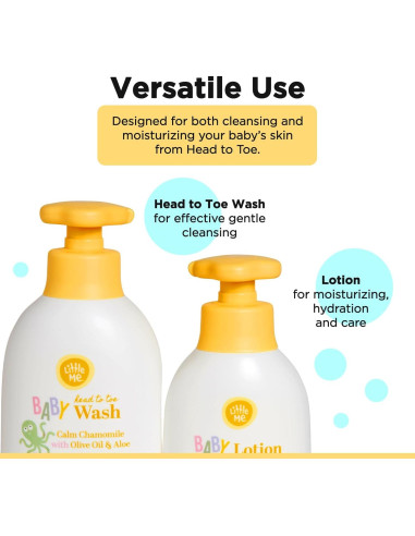Set de Cuidado para Bebé Little Me Manzanilla 500ml & 360ml