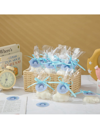 20 Jabones Decorativos en Forma de Nube Demissle - Regalos Fiesta Bebé