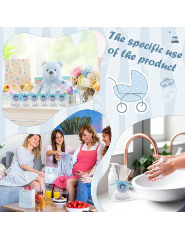 20 Jabones Decorativos en Forma de Nube Demissle - Regalos Fiesta Bebé