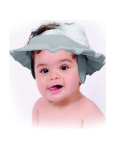 Gorro de Ducha para Bebés Sevi Bebe - Ajustable y Suave - Gris
