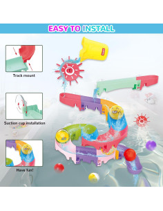 Juguetes de baño Mostop para niños 3 a 8 años - Set de pista 2