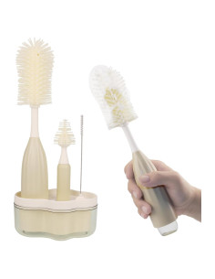 Juego de Cepillos para Biberones NiuXTool - 3 Piezas con Dispensador