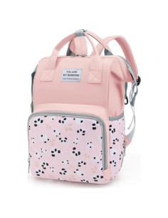 Mochila para Pañales MARYAS Rosa Impermeable 37.8x25.9x18 cm