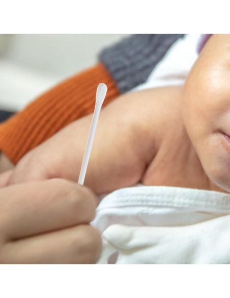 Bastones de Algodón NUOBESTY 400PCS Doble Punta para Bebés