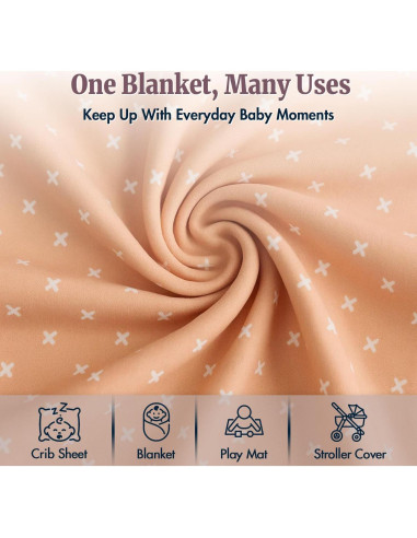 Manta de Envolver Bazzle Baby Mocha 81x81 cm Suave y Transpirable