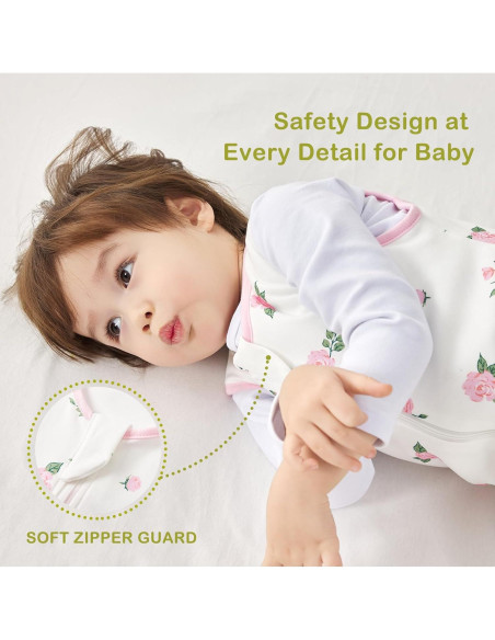 Saco de Sueño 1.5 TOG Algodón Orgánico para Bebé 6-18 Meses