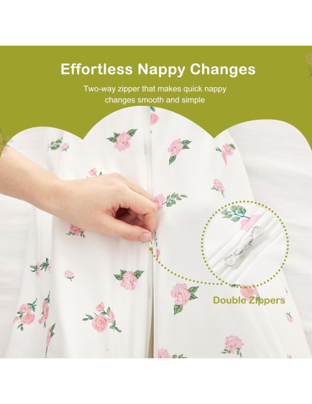 Saco de Sueño 1.5 TOG Algodón Orgánico para Bebé 6-18 Meses