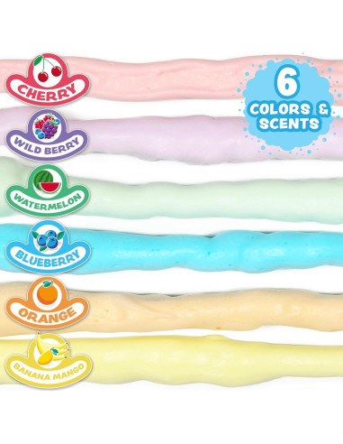 Jabón Espumoso Tub Works para Niños - 6 Colores Frutales