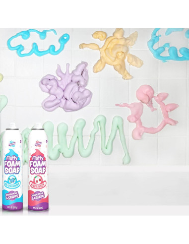 Jabón Espumoso Tub Works para Niños - 6 Colores Frutales