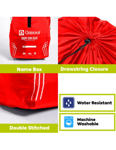 Bolsa de Viaje para Asiento de Coche Dusbas235 - Rojo 2