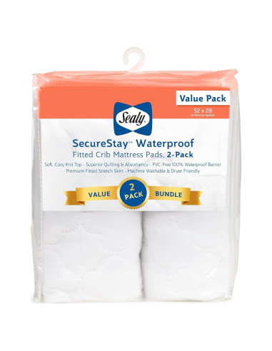 Almohadillas Impermeables para Cuna Sealy Baby 2-Pack 132x71cm
