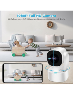 Monitor de Bebé 3MP YY-90001-1 con Visión Nocturna y Audio 2