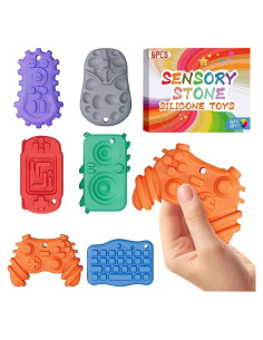 Juguetes Antiestrés Sensoriales Hopihy - 6 Piezas Texturizadas