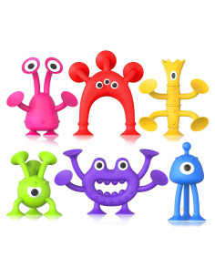 Juguetes de Baño para Bebés Richtim 6PCS Alienígenas
