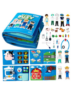 Libro Ocupado Montessori Adena para Niños 3 a 6 Años - Juguete Sensorial