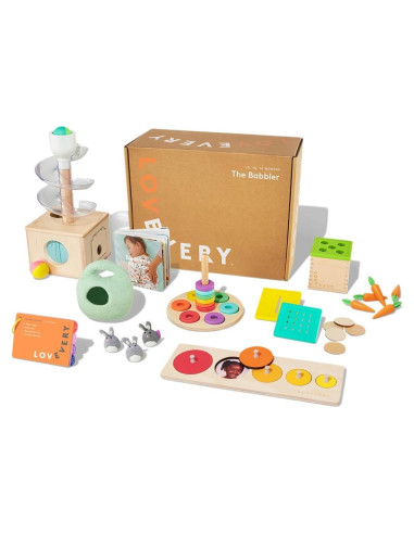 Kit de Juego Babbler Lovevery para Niños de 1 Año - 8 Juguetes